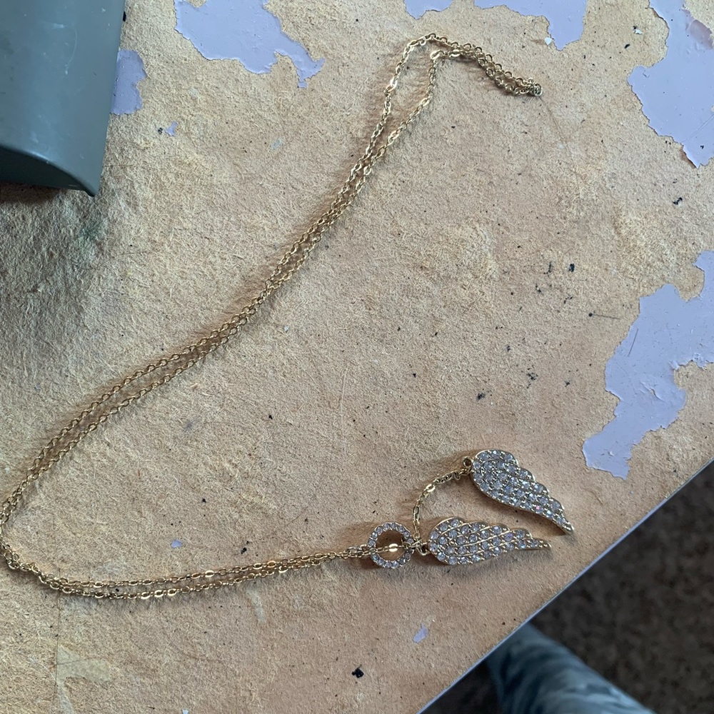 A long gold necklace from Victoria Secret for $5
